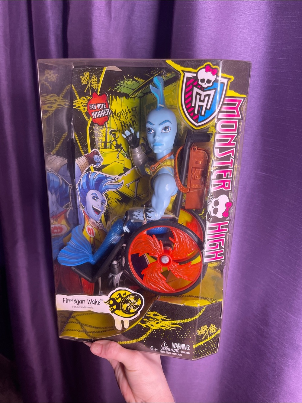 Monster High Finnegan Wake Blue Action Doll - Monster High